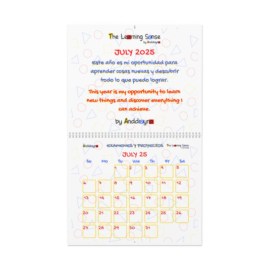 Customizable Wall Calendar, Blank Monthly Planner, Personalized Calendar, Home Office Decor, Inspirational Wall Art, Gifts for New Year